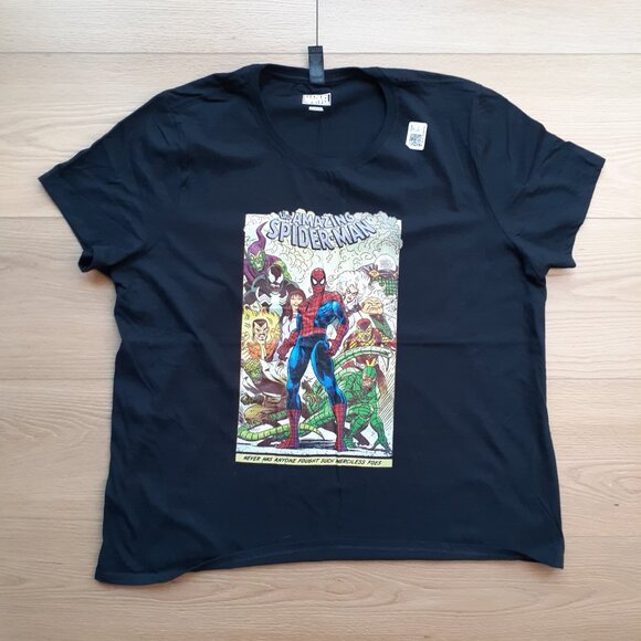 The Amazing Spider-Man - Marvel Comics - New Women's 2XL Black T-Shirt - Picture 5 of 5